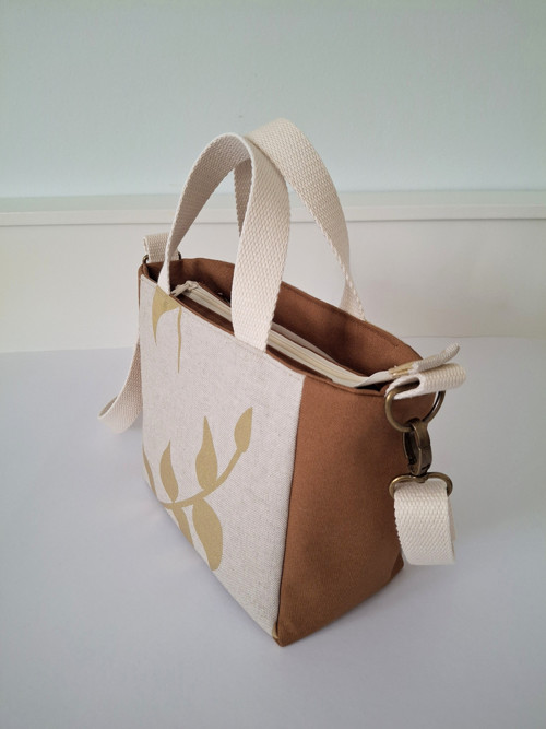 Mini tote bag V karamel — foto 2