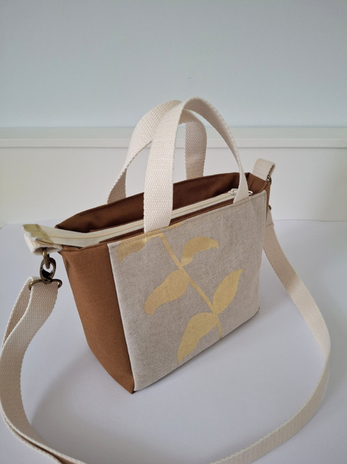 Mini tote bag V karamel — foto 3
