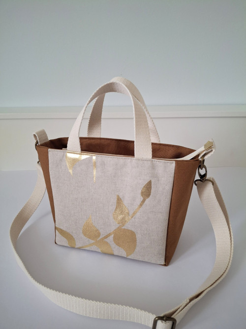 Mini tote bag V karamel — foto 5