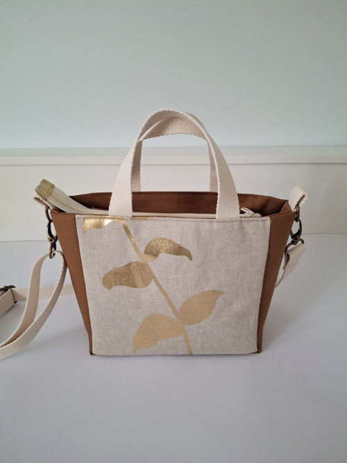 Mini tote bag V karamel — foto 6