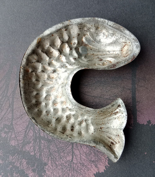 Starobylá formička ryba 9 cm — foto 4