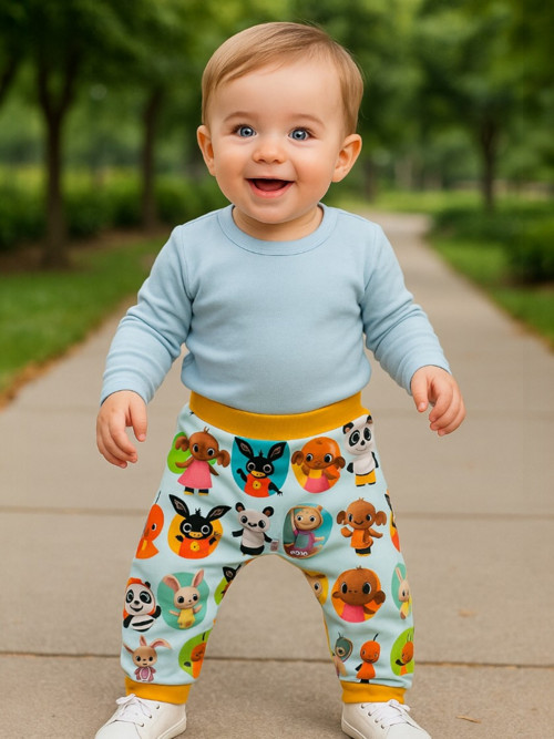 Dětské baggy tepláky Stitch — foto 3