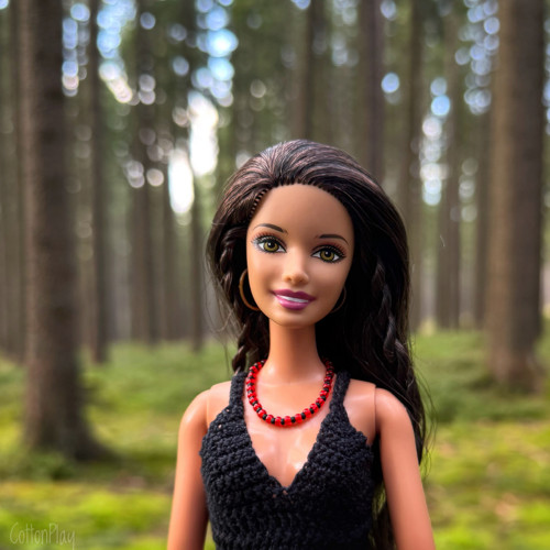 Náhrdelník pro Barbie - červený — foto 3