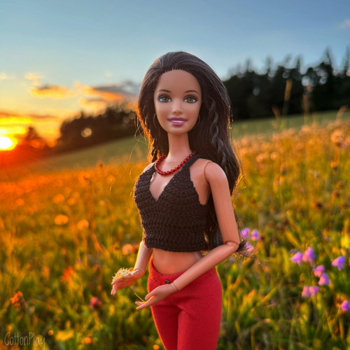 Náhrdelník pro Barbie - červený — foto 2