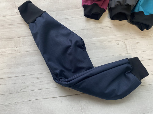 Softshell kalhoty tm.modré Basic s beránkem Zi — foto 3
