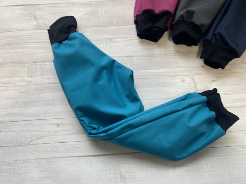 Softshell kalhoty petrolej Basic s beránkem Zi — foto 4