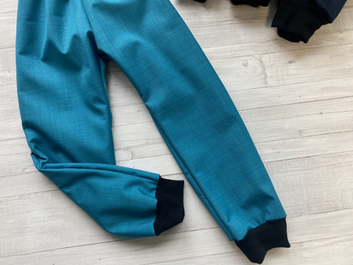 Softshell kalhoty petrolej Basic s beránkem Zi — foto 2
