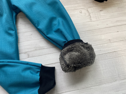 Softshell kalhoty petrolej Basic s beránkem Zi — foto 3