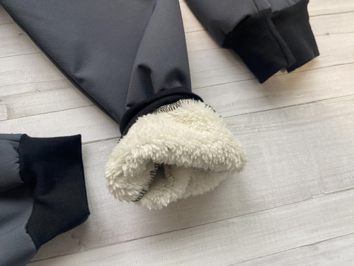 Softshell kalhoty šedé Basic s beránkem Zi — foto 2