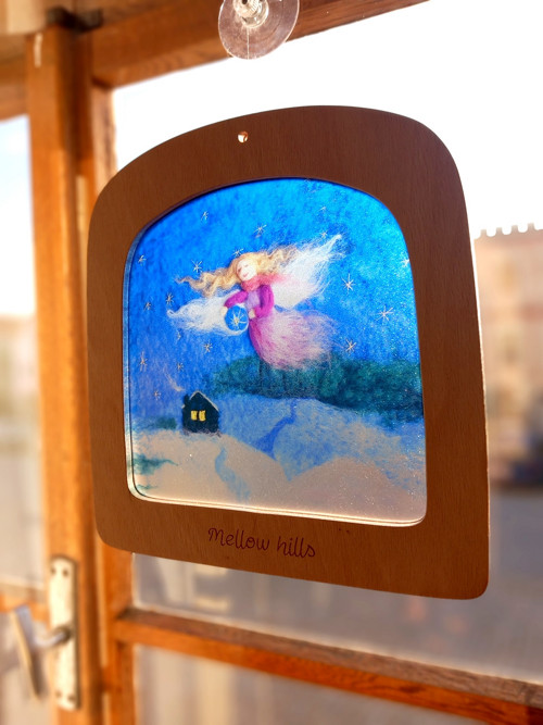 "Anděl a hvězdy" Light Tale - rámeček+průsvit — foto 2