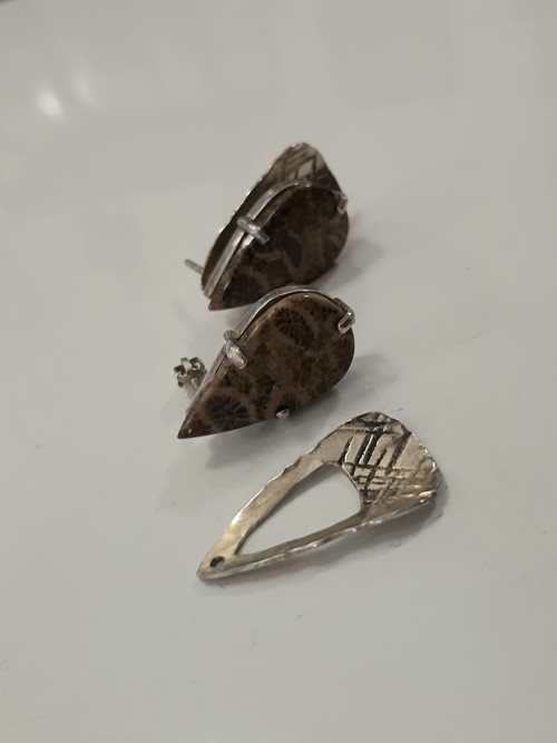 Stříbrné náušnice — foto 2