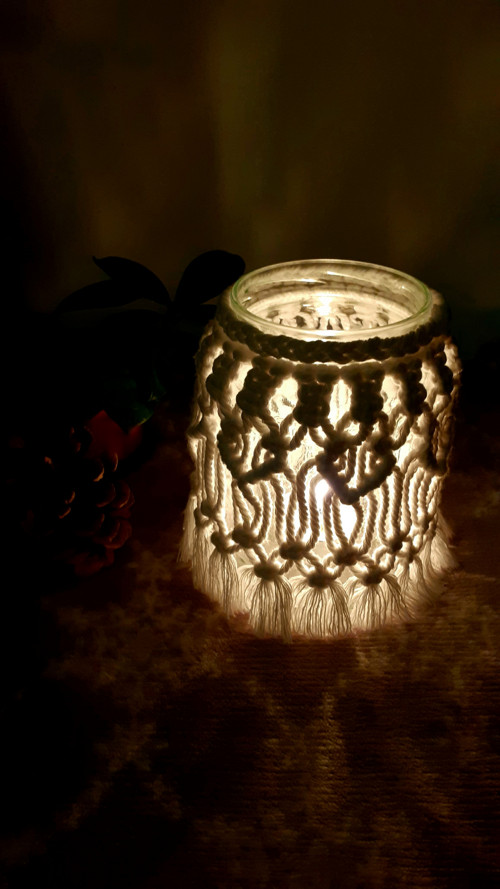 Macramé svícen — foto 5