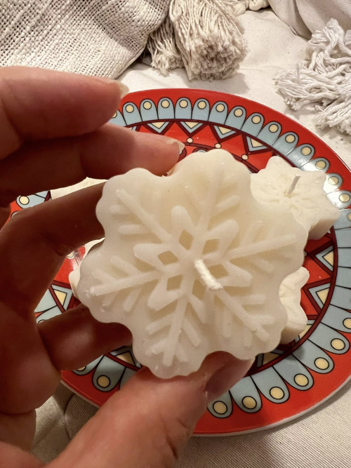 Svíčka Snowflake / Sněhová Vločka — foto 2