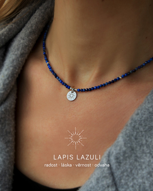 Náhrdelník SLUNCE - Lapis lazuli — foto 4