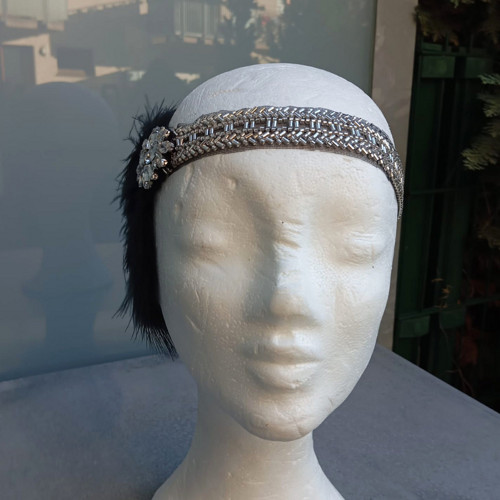 Great Gatsby Silver... čelenka — foto 5
