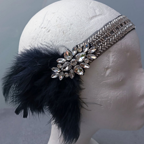 Great Gatsby Silver... čelenka — foto 3