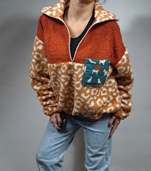 Dámská fleece -teddy mikina — foto 4