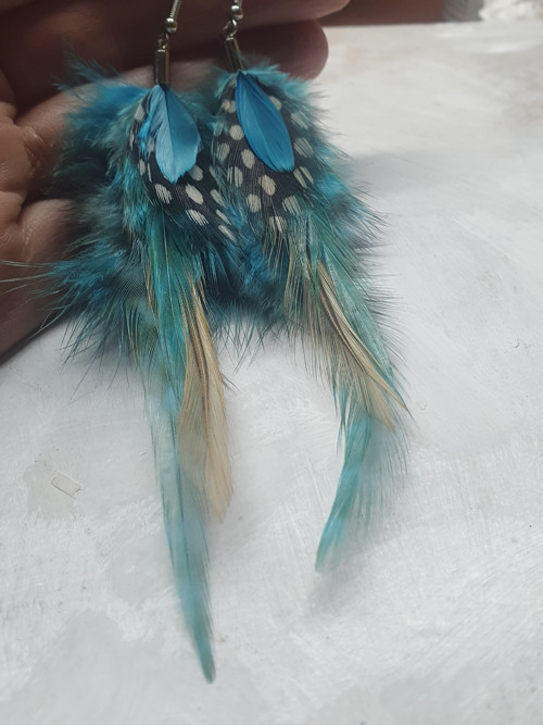 Peříčkové náušnice — foto 3