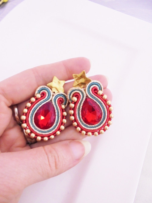 Soutache náušnice — foto 3