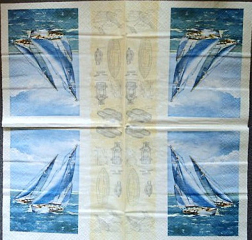 Papírový ubrousek Plachetnice, Sailing — foto 2