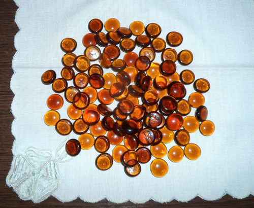 110x skleněné KABOŠONY půlkulaté — foto 2