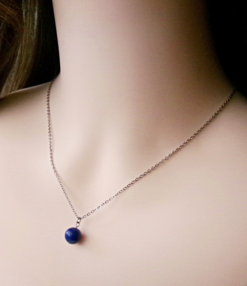 Náhrdelník s lapisem lazuli — foto 2