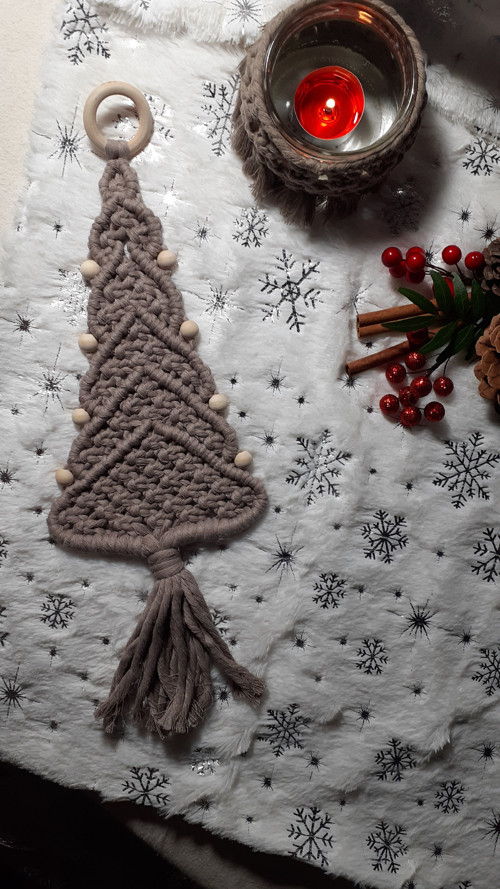 Macramé strom závěsný — foto 2