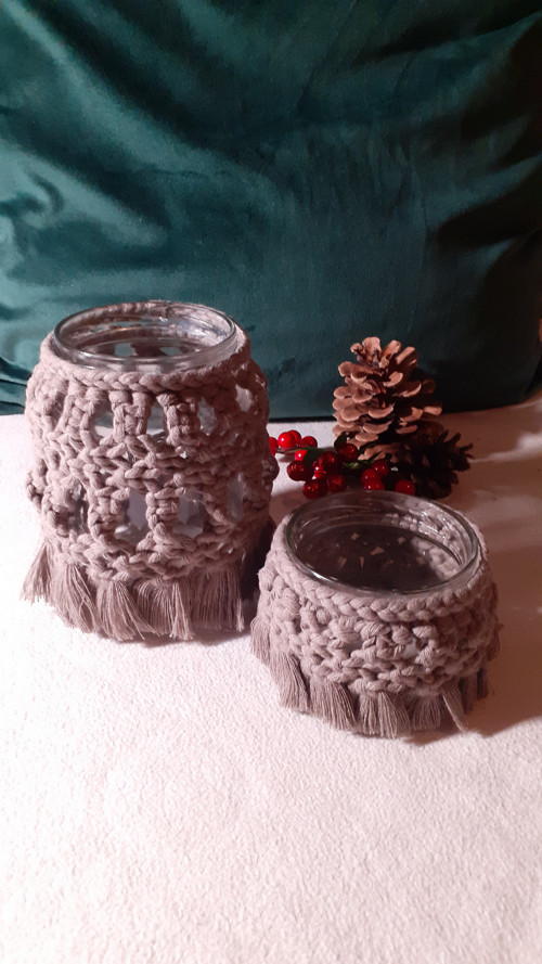 Macramé svícen — foto 6