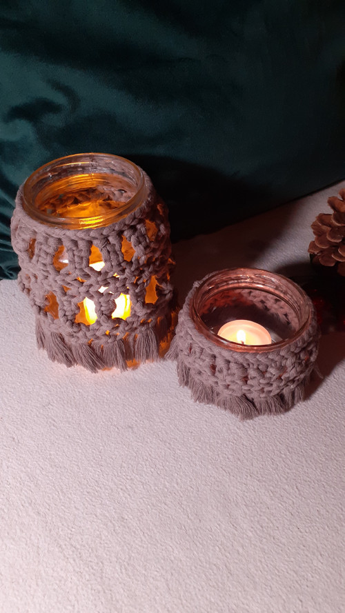 Macramé svícen — foto 5