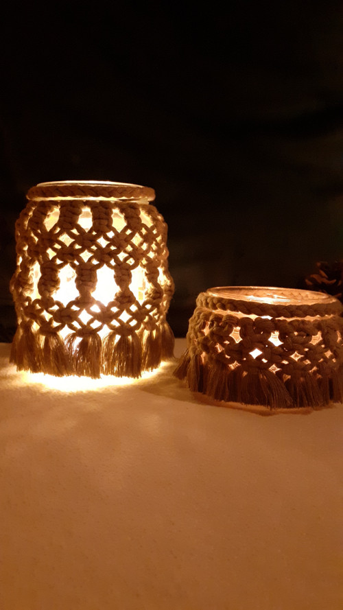 Macramé svícen — foto 4