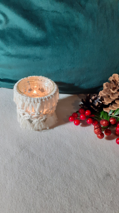 Macramé svícen mini — foto 2