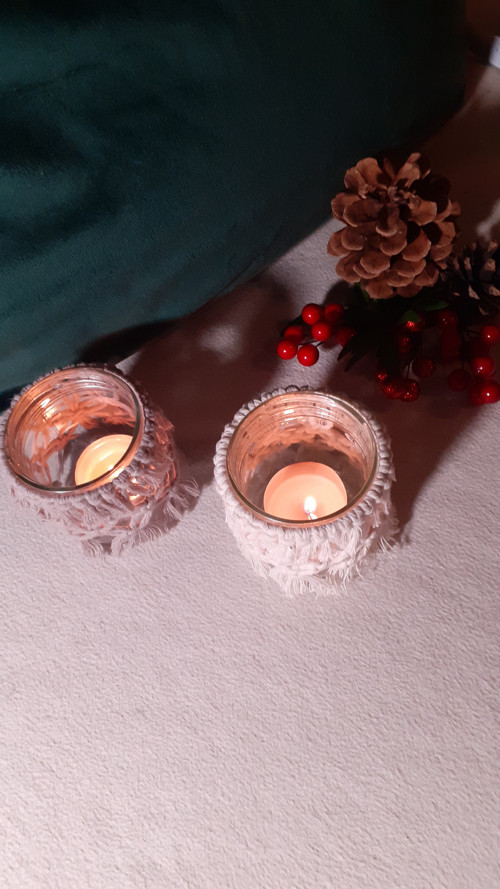 Macramé svícen mini — foto 5