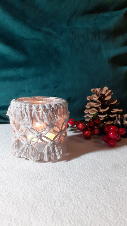 Macramé svícen mini — foto 3