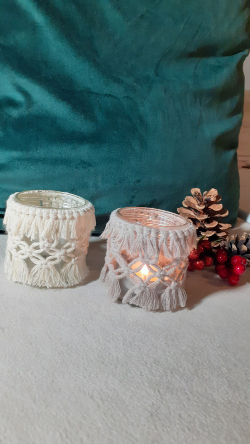 Macramé svícen mini — foto 2