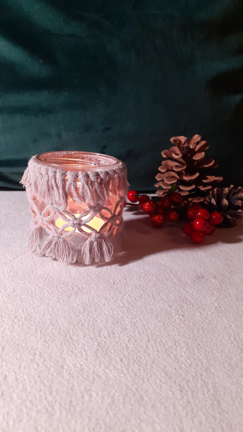 Macramé svícen mini — foto 6