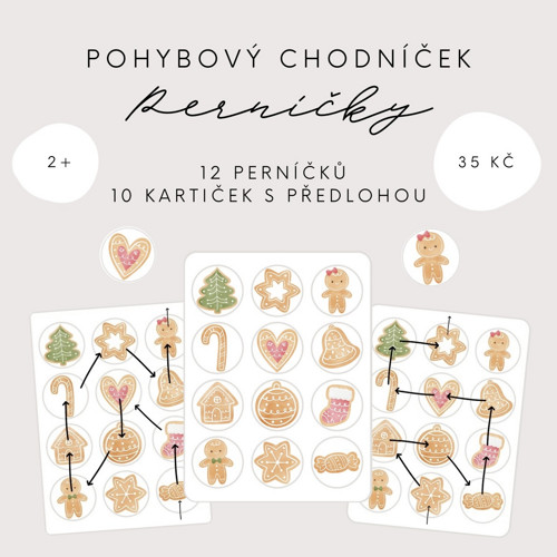 Pohybový chodníček - Perníčky (PDF - tisk) — foto 2