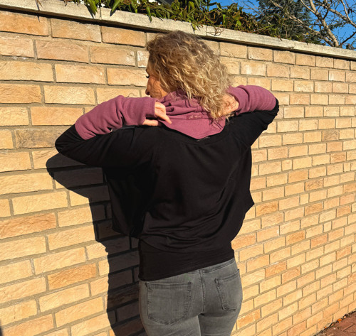 Mauve rolákový nákrčník — foto 2
