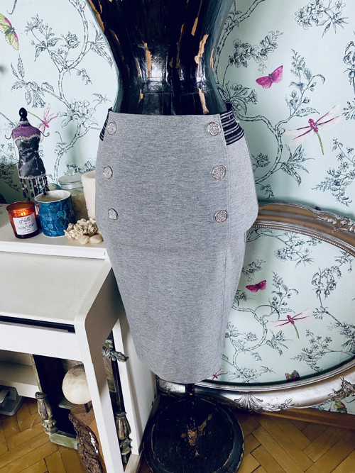 Sukně pencil grey — foto 2