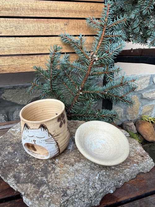 Aromalampa- bílá kočka — foto 3