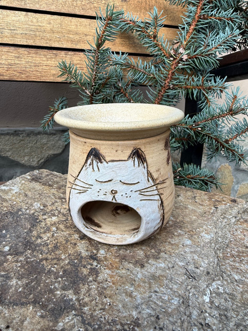 Aromalampa- bílá kočka — foto 4