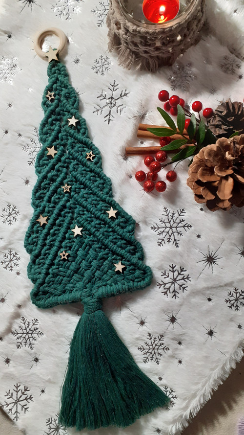 Macramé strom závěsný — foto 2