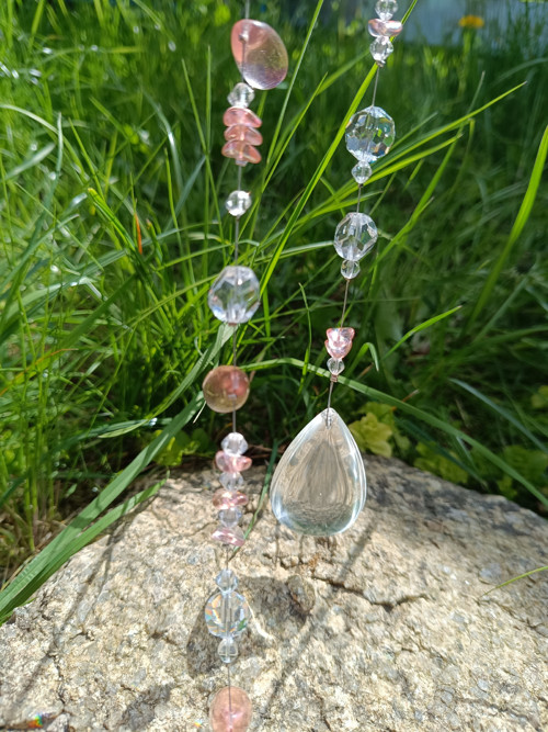Suncatcher - růžová rosa — foto 3