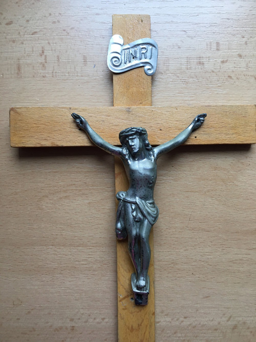 Mosazný a kovový křížek — foto 2