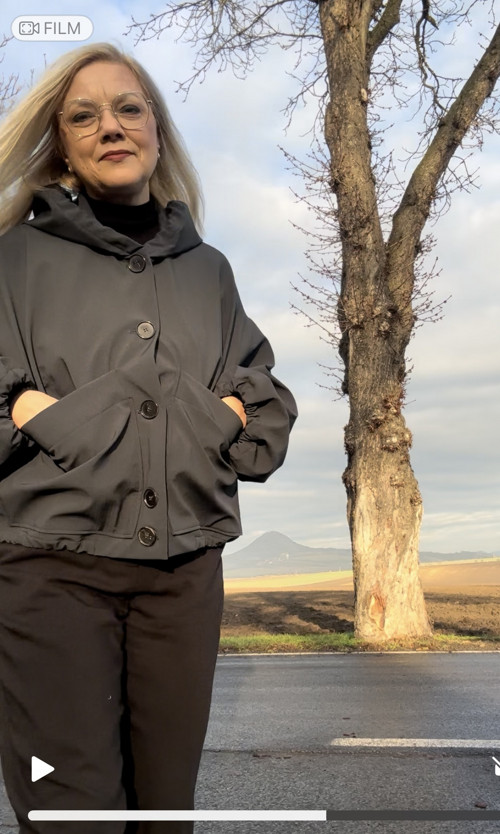 Bunda softshell antracitová — foto 4