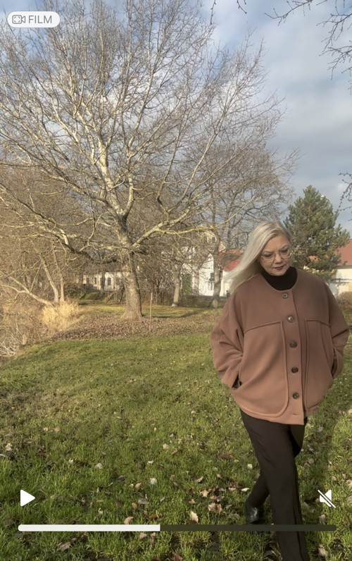 Bunda flaušová světle hnědá — foto 3