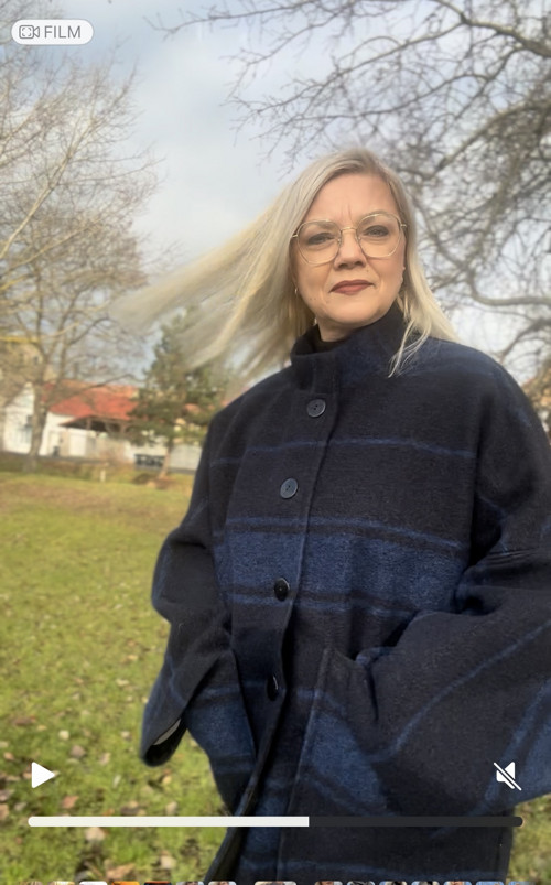 Kabát černomodrý — foto 3