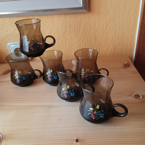 Skleničky na kávičku - kouřové — foto 4