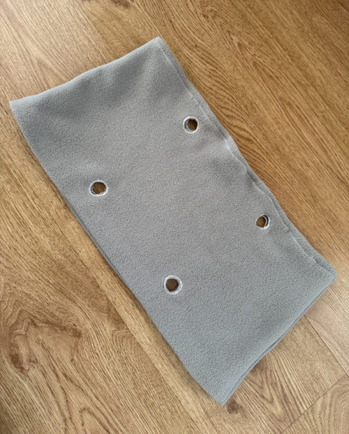 Flaušový fleece lem pro obag standard šedý — foto 2