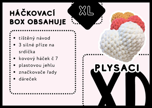 XL HÁČKOBOX na 3 SRDCE - barvu vybíráš ty — foto 3