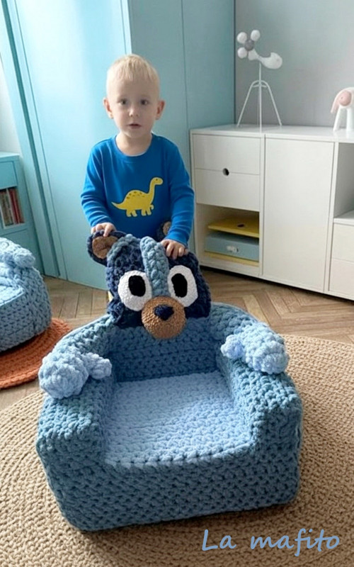 Modrásek křesílko -návod- — foto 2